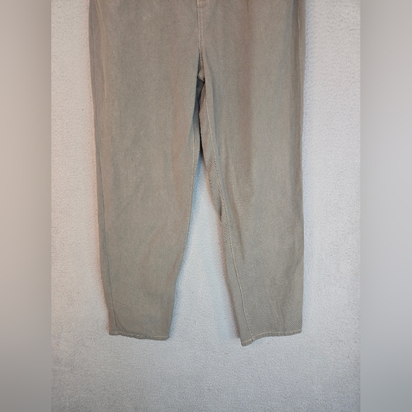 J. Jill Womens Pants Sz 12 Khaki Color High Rise Wide Thru Leg Taper Bottom - Picture 4 of 14